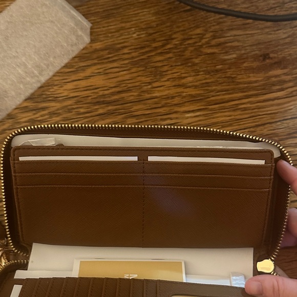 Michael Kors Tan Leather Wristlet - Picture 3 of 5